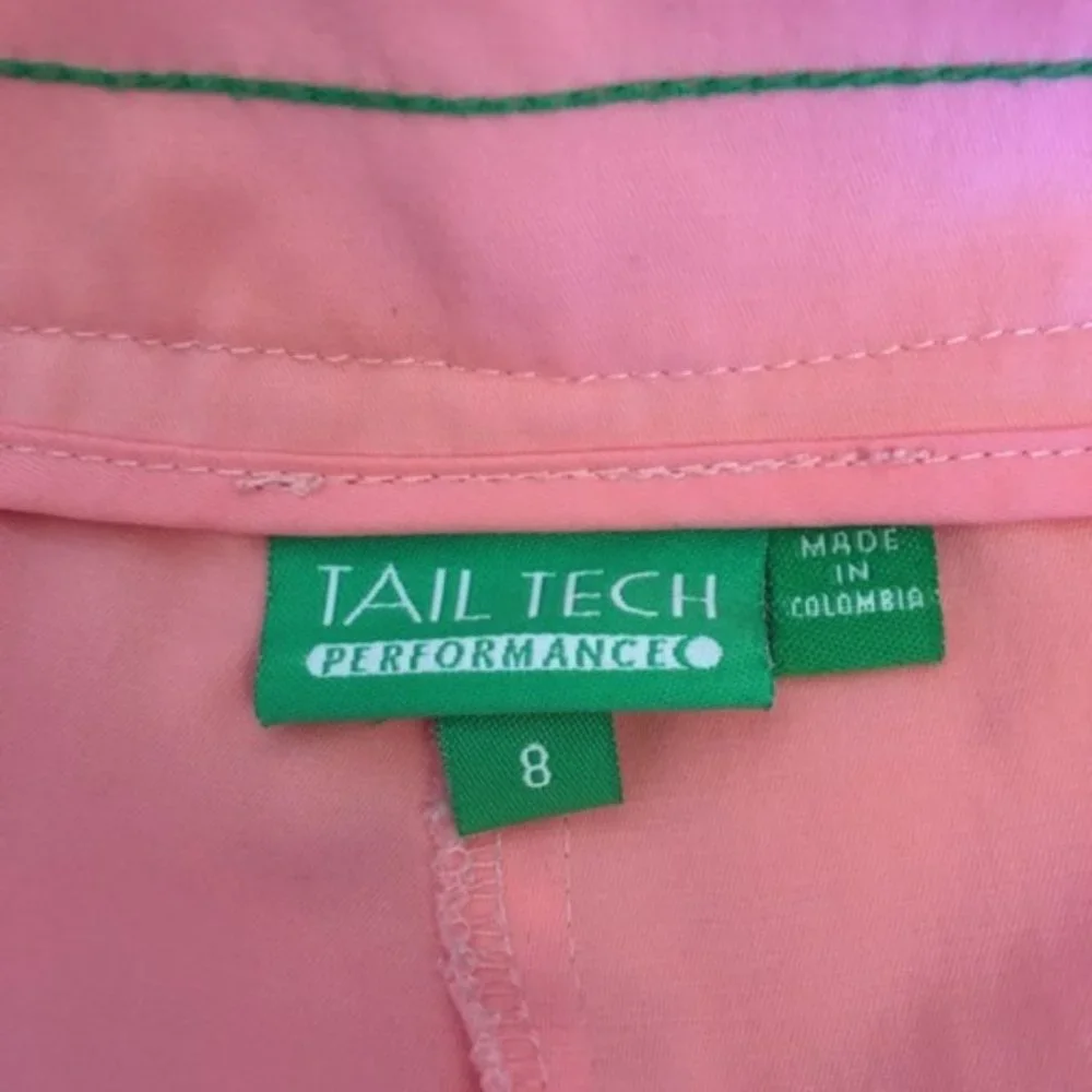Tail Tech Coral Pink Womens Golf Capris Pants Moisture Wicking 8 - Picture 6 of 7